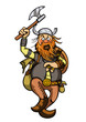Viking in attack