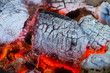 Burning charcoal texture