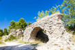 ruins of Roman aqueduct near Meunerie, Provence, France