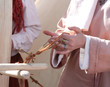 Photo: Bobbin lace, lacemaker. Bobbin lace, lacemaker.