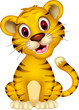 cute baby tiger posing