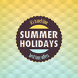Summer: Geometric retro background