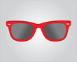 Retro red sunglasses