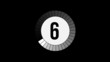Compte à rebours 10-0 noir / blanc