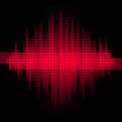 Red music mosaic background.