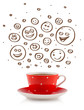 Coffee-cup With Brown Hand Dra...