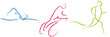 Triatlon - Icon - Kreidestrich