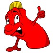 Red Bottle - Cartoon