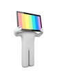 Illustration: TV head with rainbow TV head with rainbow