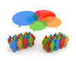 Illustration: Exchange of opinions. Gossip Exchange of opinions. Gossip