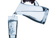 glass with water and jug