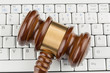 gavel on keyboard