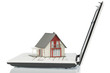 house on computer keyboard