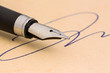 signature and pen