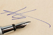 signature on a contract