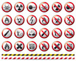 Prohibition Danger sign