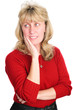 Photo: Mature Blond Woman - Thinking Mature Blond Woman - Thinking