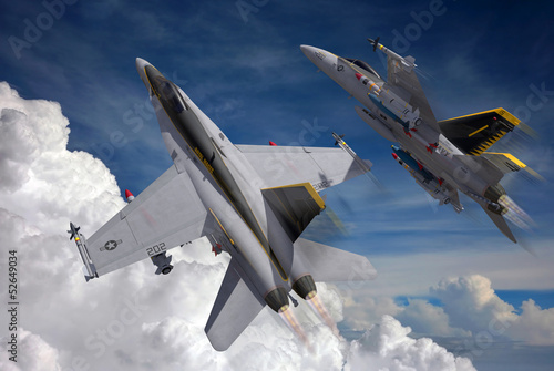 Illustration: jetfighters in the sky jetfighters in the sky