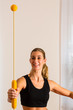 Patientin bei der Physiotherapie