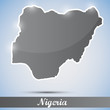 Vector: shiny icon in form of Nigeria shiny icon in form of Nigeria