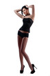 woman in shorts