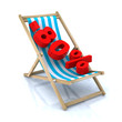 beach chair with -80% number