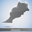 Vector: shiny icon in form of Morocco shiny icon in form of Morocco