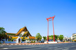 The giant swing (Sao Ching Cha) and Wat Suthat temple in Bangkok