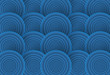 Blue circles flow. EPS10.