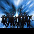 Vector: Party people background Party people background