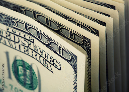 Photo: $100 dollar bills $100 dollar bills