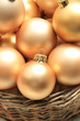 Golden Christmas Ornaments In ... Golden Christmas Ornaments In ...