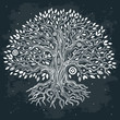 Beautiful vintage hand drawn tree of life