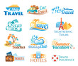 Travel icons (vector in cmyk colors)