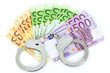 Handcuffs and money