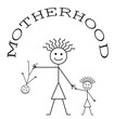 Comical representation of Motherhood