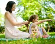 Real moments - mother with children