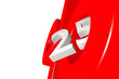 Prozentzeichen_25% - 3D