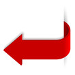 Red long arrow