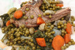 Côtelette d'agneau   Petits pois Carottes
