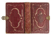 old book cover with vintage decoration