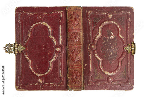 Photo: old book cover with vintage decoration old book cover with vintage decoration