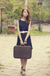Photo: portrait of a beautiful girl on the street. portrait of a beautiful girl on the street.