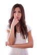 Foto: Young woman thinking Young woman thinking