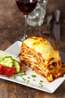 frische italienische Lasagne