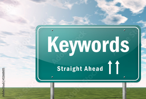 Illustration: Highway Signpost "Keywords" Highway Signpost "Keywords"