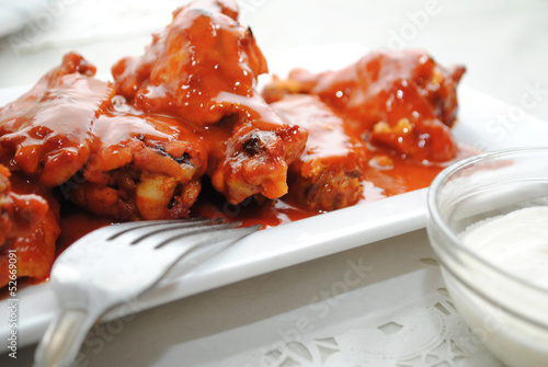 Photo: Saucy Appetizer of Buffalo Chicken Wings Saucy Appetizer of Buffalo Chicken Wings