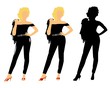 50's chick in 3 styles