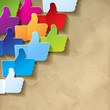 Like papier Vintage Icons bunt