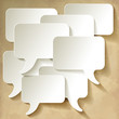 Speech Bubbles Vintage Dialog